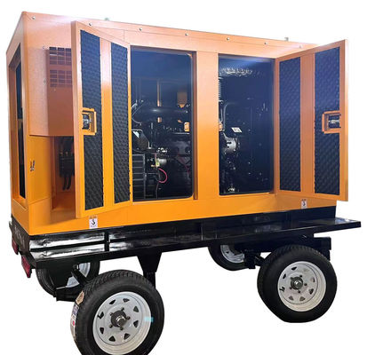 125KVA κινητή ρυμουλκούμενη κινητή γεννήτρια ντίζελ με βαθέα θαλάσσια μονάδα και αυτοεκκίνηση