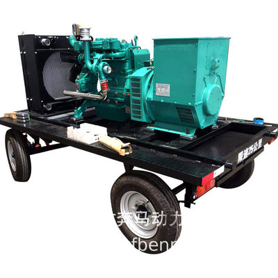 1500RPM 100KW Weichai γεννήτρια ντίζελ με σύστημα ψύξης νερού και κινητό ρυμουλκούμενο