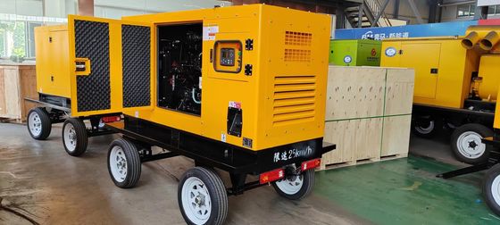 30KW Kangmingsi Generator Set με ISO9001 Sound Attenuated Enclosure Υδατικό σύστημα ψύξης Κινητό ρυμουλκούμενο και αυτόματη εκκίνηση