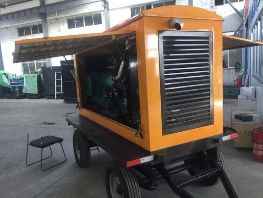 Αυτόματος διακόπτης 120KW Dongfeng Kangmingsi Ντίζελ γεννήτρια σετ ρυμουλκούμενο με καταφύγιο για βροχή