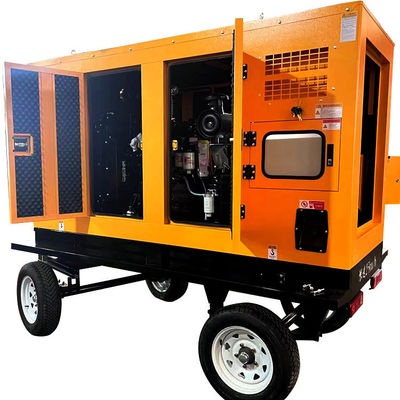 125KVA κινητή ρυμουλκούμενη κινητή γεννήτρια ντίζελ με βαθέα θαλάσσια μονάδα και αυτοεκκίνηση