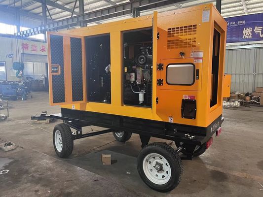 125KVA κινητή ρυμουλκούμενη κινητή γεννήτρια ντίζελ με βαθέα θαλάσσια μονάδα και αυτοεκκίνηση