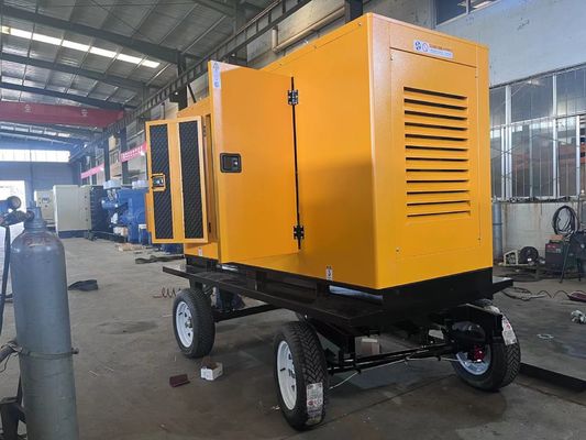 125KVA κινητή ρυμουλκούμενη κινητή γεννήτρια ντίζελ με βαθέα θαλάσσια μονάδα και αυτοεκκίνηση