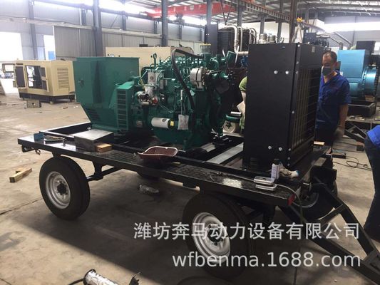 1500RPM 100KW Weichai γεννήτρια ντίζελ με σύστημα ψύξης νερού και κινητό ρυμουλκούμενο