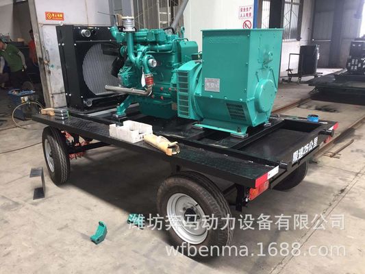 1500RPM 100KW Weichai γεννήτρια ντίζελ με σύστημα ψύξης νερού και κινητό ρυμουλκούμενο