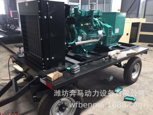 1500RPM 100KW Weichai γεννήτρια ντίζελ με σύστημα ψύξης νερού και κινητό ρυμουλκούμενο