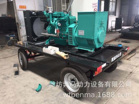 1500RPM 100KW Weichai γεννήτρια ντίζελ με σύστημα ψύξης νερού και κινητό ρυμουλκούμενο