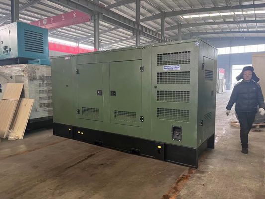 375KVA 400V σιωπηλή συσκευή γεννήτριας ντίζελ για επείγουσα εφεδρική παροχή ενέργειας στο Guangxi