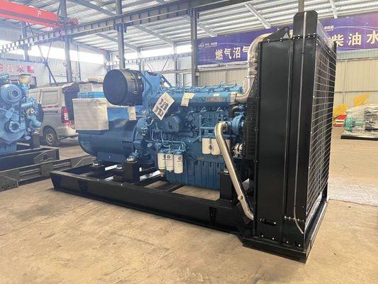 500KW Weichai Diesel Generator Set Αυτοκίνητη εκκίνηση ανοικτή θήκη τύπου εφεδρική τροφοδοσία λύση