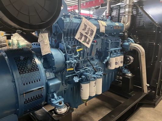 500KW Weichai Diesel Generator Set Αυτοκίνητη εκκίνηση ανοικτή θήκη τύπου εφεδρική τροφοδοσία λύση