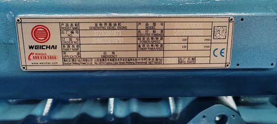 400V 1500RPM 550KW Weichai γεννήτρια ντίζελ για μεγάλης κλίμακας παροχή ενέργειας έκτακτης ανάγκης