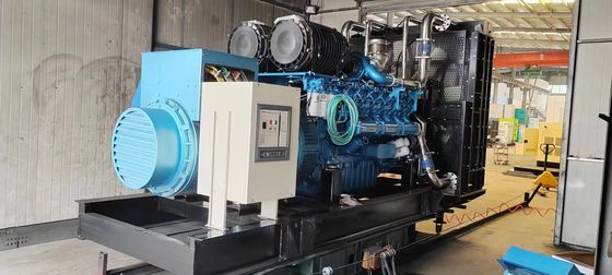 400V 1250KVA Weichai Diesel Generator Set 1000KW Μεγάλο εξοπλισμό παροχής ενέργειας με κινητήρα ένεσης κατεύθυνσης